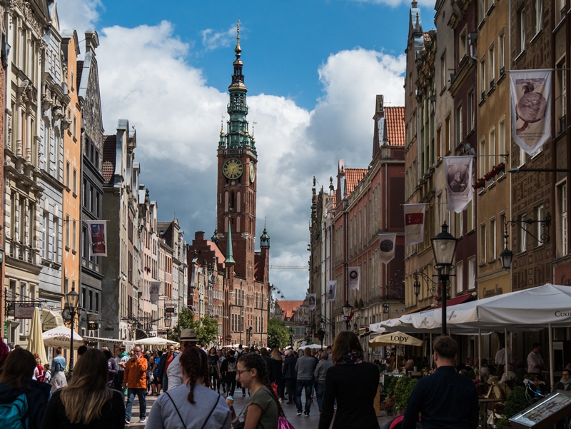 Langgasse mit Blick auf Rathaus