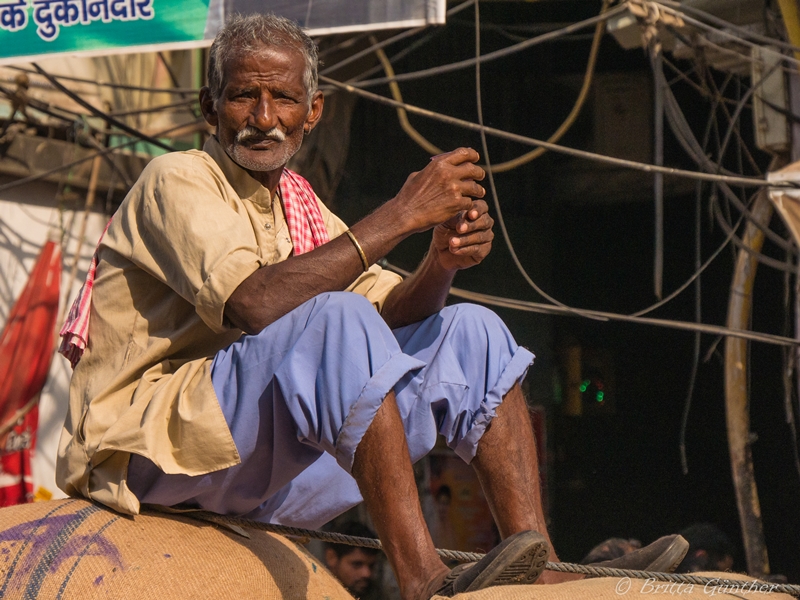 Alter Mann in Chandri Chowk