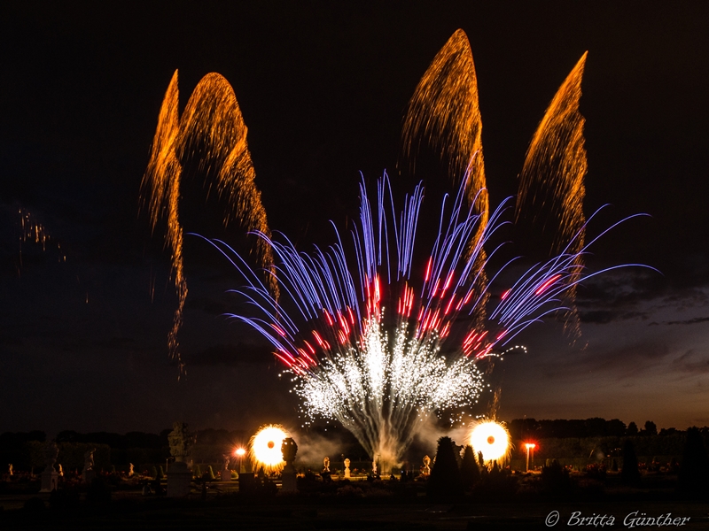 Feuerwerk + Vollmond