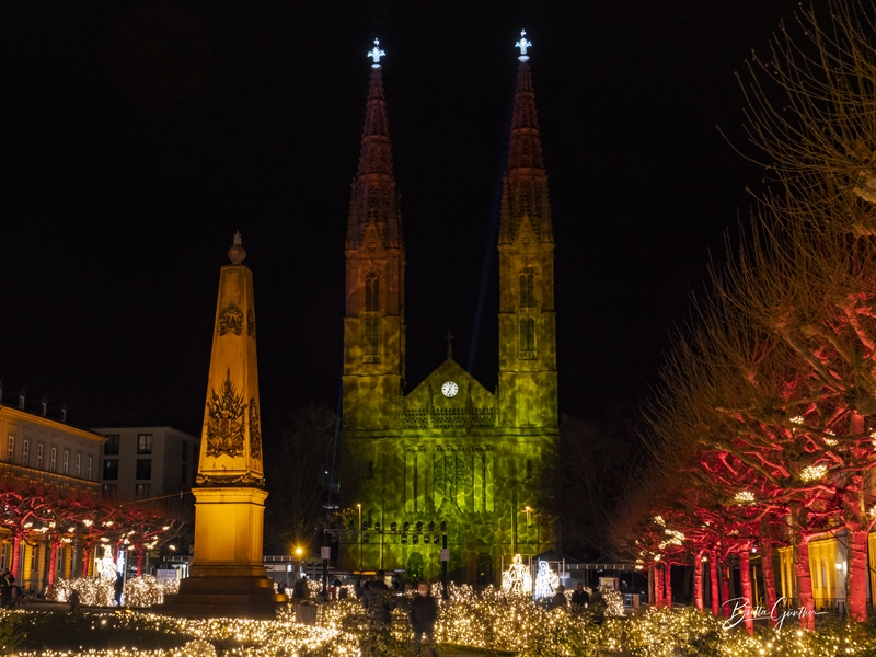 Winterlichter Luisenplatz Wiesbaden