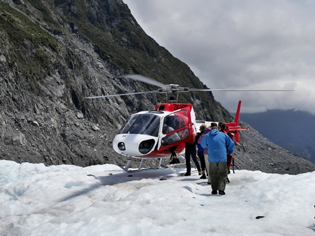 Pick up auf dem Gletscher