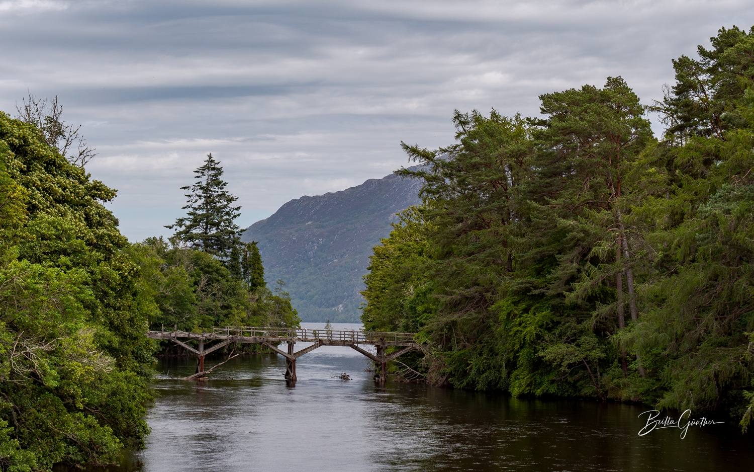 Caledonian Canal in Richtung Loch Ness