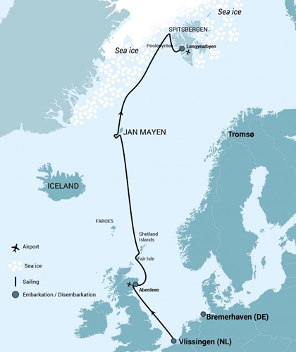 Route copyright Oceanwide Expeditions